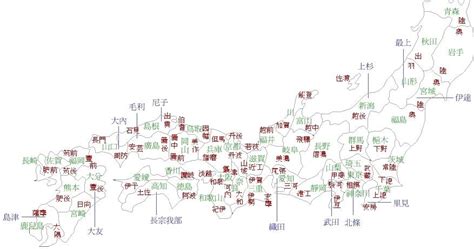 求包含各郡在内的日本战国详细地图-