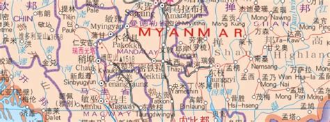 缅甸联邦地图 - 图片 - 艺龙旅游指南