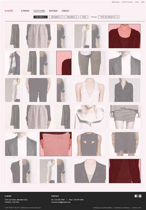 时尚前卫的魅力：88个漂亮的服装网上商店(3) - 设计之家