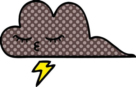 comic book style cartoon storm cloud 11180189 Vector Art at Vecteezy