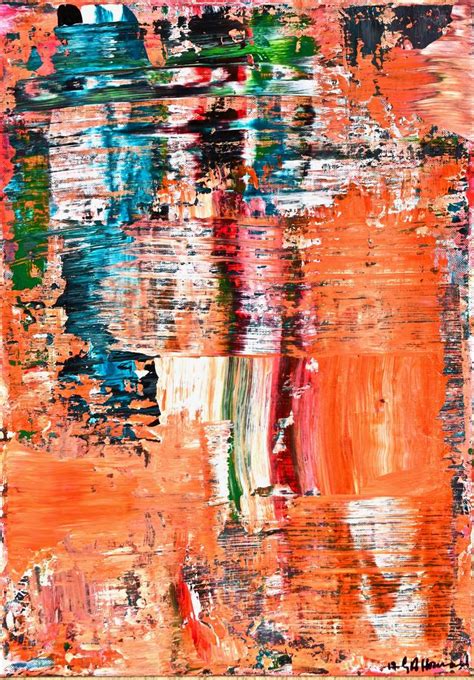 Warm Orange Abstract Painting Painting by Geoffrey Howard | Saatchi Art