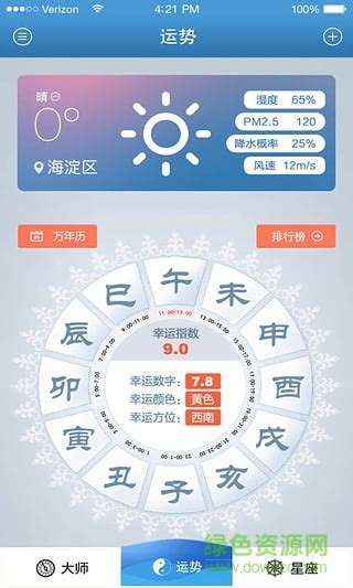 幸运大师(手机算命软件)图片预览_绿色资源网