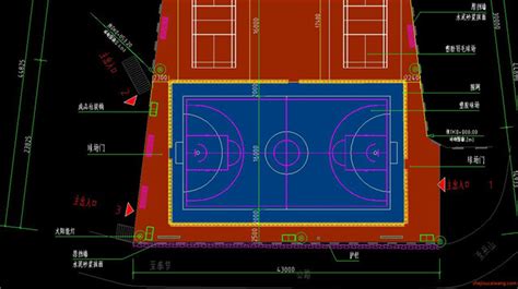 足球场设计方案CAD施工图纸素材-设计素材网