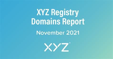 XYZ注册局域名报告- 2021年11月 - 知乎
