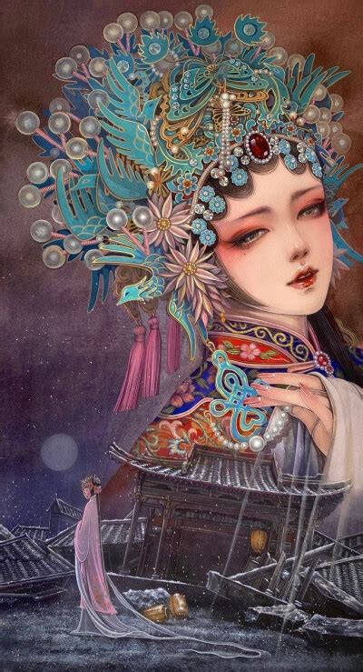 古风戏子女生头像图文