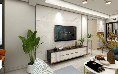 绵阳现代简约风格客厅纯色窗帘装修效果图_别墅设计图