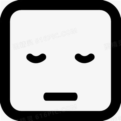 昏昏欲睡的表情的方脸图标PNG图片素材下载_表情图标PNG_熊猫办公