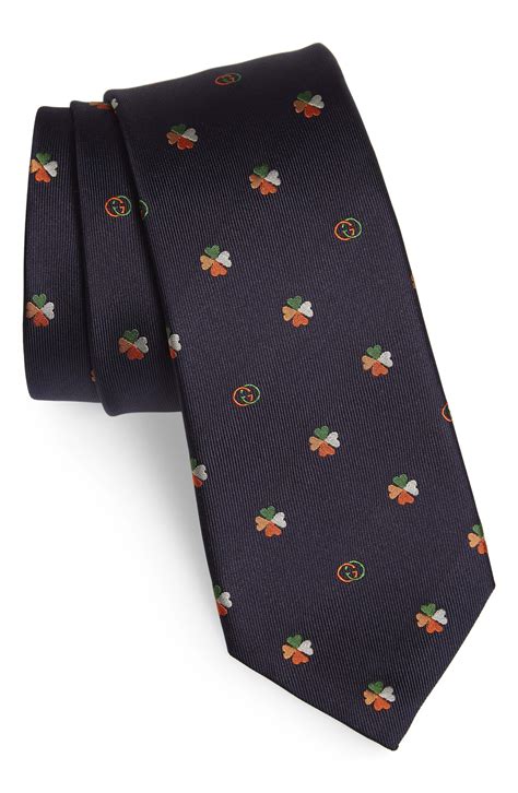 Gucci Gg Shamrock Silk Tie, $220 | Nordstrom | Lookastic