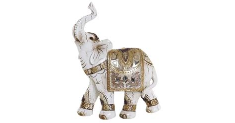 Szerencsehozó elefánt figura fehér-bézs | Pepita.hu