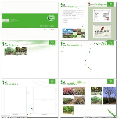 园林绿化 公司画册设计图__名片卡片_广告设计_设计图库_昵图网nipic.com