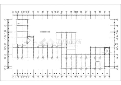 五层砖混教学楼加固改造施工CAD图_教育建筑_土木在线