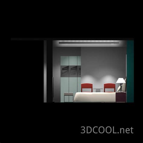 卧室 3D模型 - 3DCOOL 3D酷站