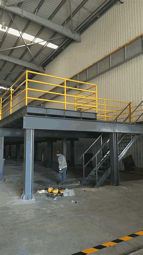 车间钢结构平台 案例2_钢平台搭建_宁波厂房装修