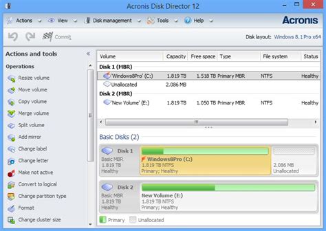 Acronis Disk Director 12.5.0.163 ключ 2020-2021 скачать