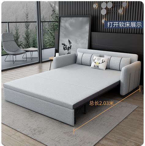 定制沙发床两用1米5宽小户型可折叠多功能1米2双人带收纳沙发床-阿里巴巴