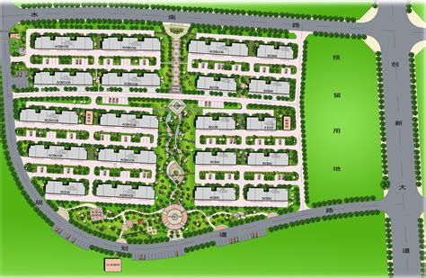 湖州市江南花园小区总平面规划设计CAD图纸（占地7.6公顷）_住宅小区_土木在线