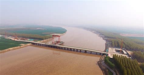 济南大西环项目黄河特大桥主桥桩基施工全部完成 - 海报新闻