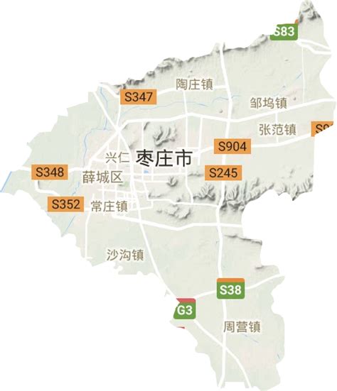薛城区电子地图,薛城区,薛城区详细_大山谷图库