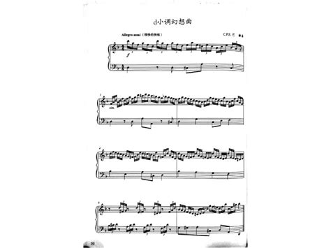 2018版钢琴考级曲集 第六级 d小调幻想曲_合肥乐器考级网