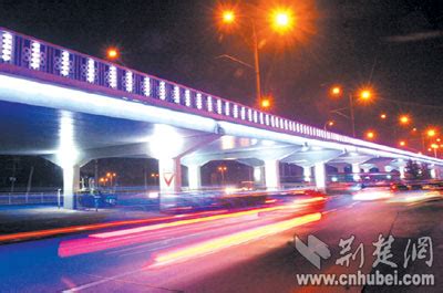 武汉城市街道大东门车流交通光绘夜景摄影图高清摄影大图-千库网