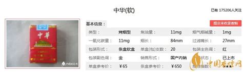中华价格表和图片