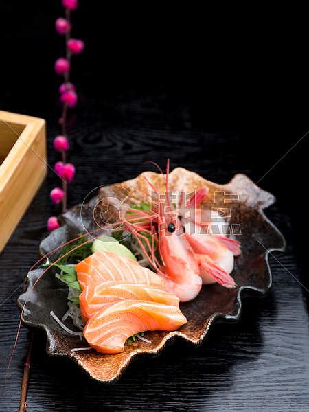 日本料理甜虾三文鱼刺身拼盘高清图片下载-正版图片500567798-摄图网
