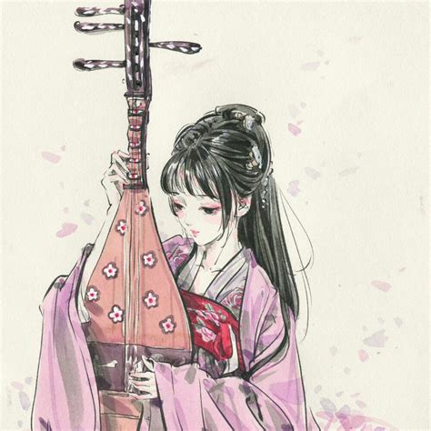古风唯美女生头像背景图