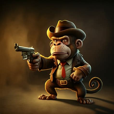 开枪的猴子 - 全部作品 - 素材集市