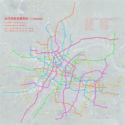 武汉地铁 - 地铁线路图