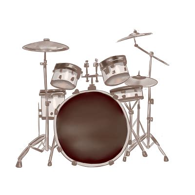 装饰插图演奏架子鼓的摇滚乐手png图片免费下载-素材0ikakWeaV-新图网