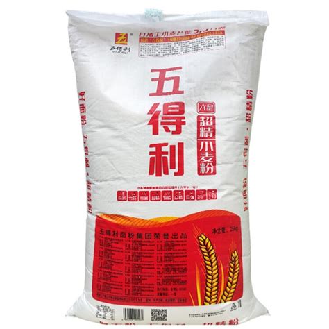 五得利面粉六星超精小麦粉25kg包子饺子馒头家用50斤-融创集采商城