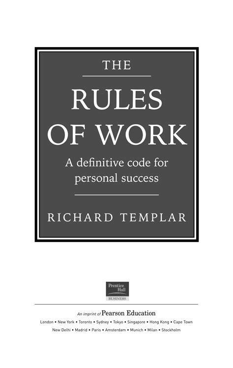 电子书-工作规则：个人成功的明确准则（英）_文库-报告厅