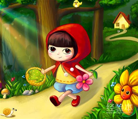 《小红帽》儿童绘本设计|插画|儿童插画|崔小小小 - 原创作品 - 站酷 (ZCOOL)