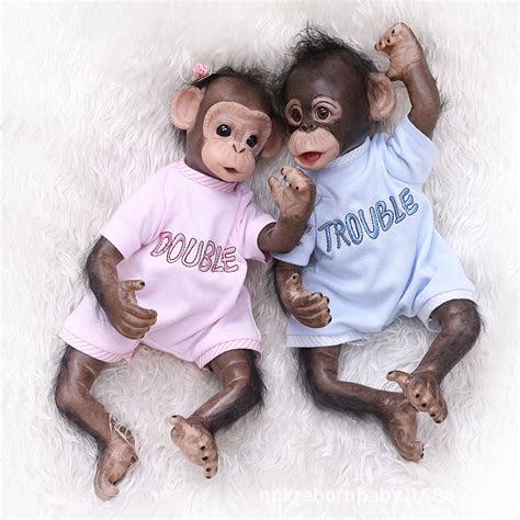 NPK可爱猴子玩具 双胞胎猴子 创意房间摆设橱窗展示-阿里巴巴