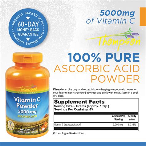 限定版 Douglas Labs Laboratories - Vitamin C Crystals 100% Pure Ascorbic Acid Powder 8 Ounces kids ...