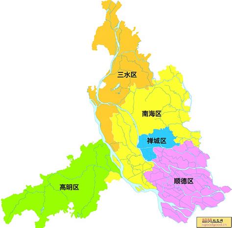 佛山五区分布图,佛山市地图各镇区,广东佛山市地图_大山谷图库