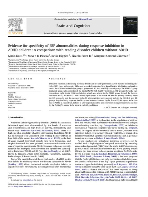 (PDF) 664 EEG study in disruptive behavior disorder and ADHD | Saeed ...