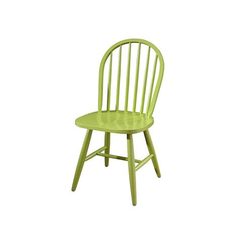 实木餐椅绿色-家样