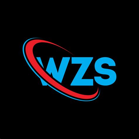 logotipo de wzs. letra wzs. diseño del logotipo de la letra wzs ...