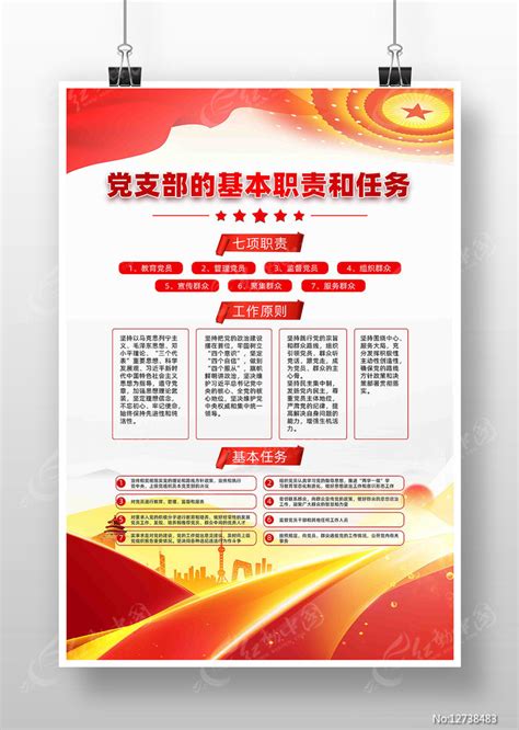 党支部职责定位和工作原则展板图片_海报_编号10606663_红动中国