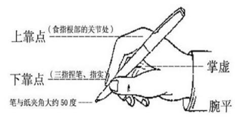 正确握笔图片