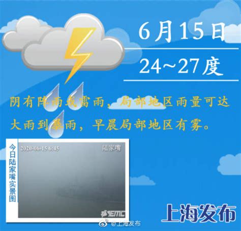 温度直降5℃ 说好的早高峰大雨已在路上 本周天天天雨雨雨 - 周到上海