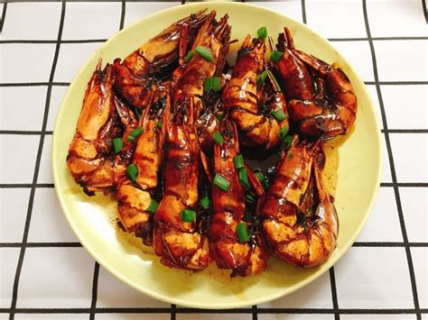 【红烧大虾-冷冻泰国黑虎虾的做法步骤图】Elyn金金_下厨房