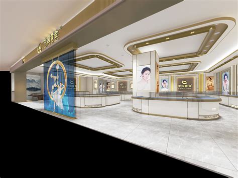 中国黄金珠宝店 柜台设计珠宝店设计|空间|商业空间设计|准著名设计风流川_原创作品-站酷ZCOOL