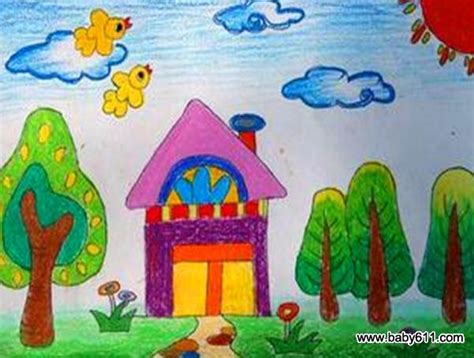 可爱小房子简笔画画法图片步骤🎬小小画家