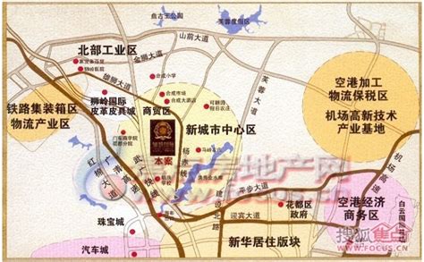 广东广州市花都区狮岭镇地图 -手机版