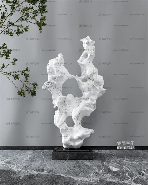 太湖石017-雕塑-2021美间（软装设计采购助手）