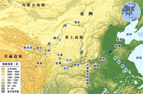 黄河流域图图片
