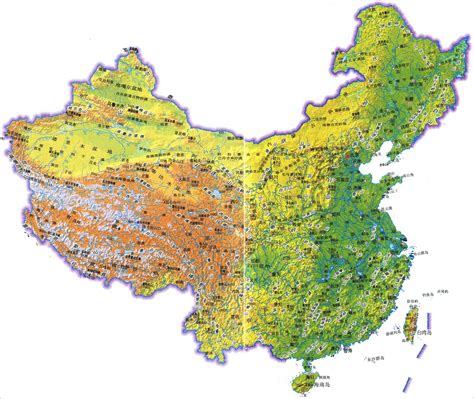 中国地形图高清版大图_中国地图_初高中地理网