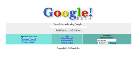 Google celebra 25 años con doodle: descubre cómo lucía el buscador en ...